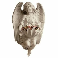 Outlet ⌛ Design Toscano Brixton Abbey Angel Wall Sculpture - Off-White 🛒