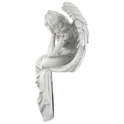 Hot Sale π€© Design Toscano Resting Grace Sitting Angel Sculpture - Large, Off-White π― 6 Hot Sale π€© Design Toscano Resting Grace Sitting Angel Sculpture - Large, Off-White π― - Image 4