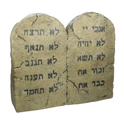 Discount π Design Toscano Ten Commandments Sculptural Tablet - Beige β€οΈ 4 Discount π Design Toscano Ten Commandments Sculptural Tablet - Beige β€οΈ - Image 3