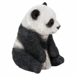 Outlet π₯ HI-LINE GIFT LTD 6" Polyresin Sitting Drowsy Panda Outdoor Statue Black/White - Hi-Line Gift π