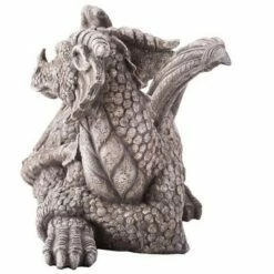 New ✨ Wind & Weather Indoor/Outdoor Resin Dragon Sculpture With Look of Carved Stone 😍 -Garden Decor Shop unnamed file 11834