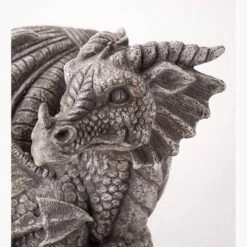 New ✨ Wind & Weather Indoor/Outdoor Resin Dragon Sculpture With Look of Carved Stone 😍 -Garden Decor Shop unnamed file 11835