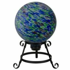 Cheap 😀 Northlight 10" Green and Blue Swirl Designed Outdoor Garden Gazing Ball ⭐