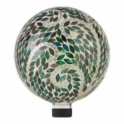 Promo 💯 Alpine Corporation Alpine 12" Mosaic Glass Gazing Globe Colorful Daisy With Mosaic Flower 🥰 -Garden Decor Shop unnamed file 11847