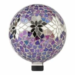 Promo 💯 Alpine Corporation Alpine 12" Mosaic Glass Gazing Globe Colorful Daisy With Mosaic Flower 🥰 -Garden Decor Shop unnamed file 11848