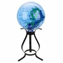 Best deal β¨ Northlight 12" Black Curved Outdoor Patio Garden Gazing Ball Stand π―