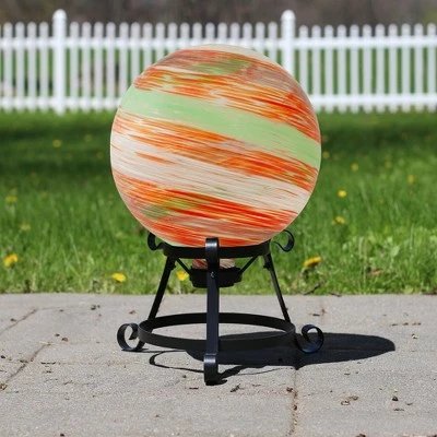 Wholesale π Northlight 10" Orange and Green Swirl Designed Outdoor Garden Gazing Ball π₯ 4 Wholesale π Northlight 10" Orange and Green Swirl Designed Outdoor Garden Gazing Ball π₯ - Image 2