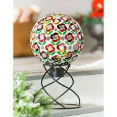 Hot Sale π Home & Garden 11.5" Pointsettia Mosaic Gazing Ball Flower Garden Yard Decor Evergreen Enterprises Inc - Outdoor Sculptures And Statues π 4 Hot Sale π Home & Garden 11.5" Pointsettia Mosaic Gazing Ball Flower Garden Yard Decor Evergreen Enterprises Inc - Outdoor Sculptures And Statues π - Image 2