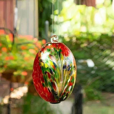 Best Sale π Home & Garden 7.5" Matisse Red Hanging Orb Oblong Yard Decor Echo Valley - Outdoor Sculptures And Statues π 4 Best Sale π Home & Garden 7.5" Matisse Red Hanging Orb Oblong Yard Decor Echo Valley - Outdoor Sculptures And Statues π - Image 2