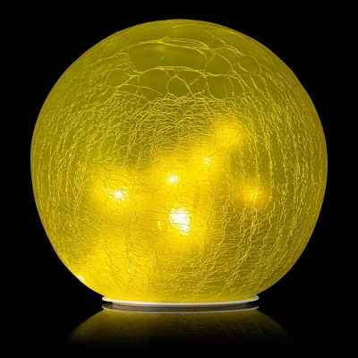 Cheap ๐งจ Alpine Corporation 7" Textured Glass Gazing Globe with LED Lights Yellow ๐ 6 Cheap ๐งจ Alpine Corporation 7" Textured Glass Gazing Globe with LED Lights Yellow ๐ - Image 4