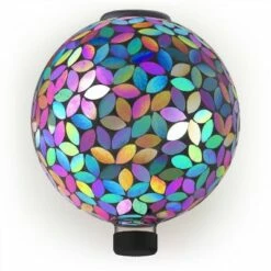 Promo ❤️ Alpine Corporation Alpine 11" Solar Mosaic Iron/Glass Gazing Globe with Stand Purple 🧨 -Garden Decor Shop unnamed file 11915