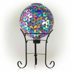 Promo ❤️ Alpine Corporation Alpine 11" Solar Mosaic Iron/Glass Gazing Globe with Stand Purple 🧨 -Garden Decor Shop unnamed file 11916