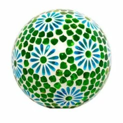 Hot Sale 😍 24" x 16" Indoor/Outdoor Glass Gazing Globe with LED Lights and Stand Green - Alpine Corporation 👍 -Garden Decor Shop unnamed file 11928