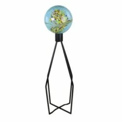 Best deal ⭐ Northlight 30" Black Matte Geometric Gazing Ball Stand 🔔