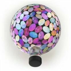 Best Pirce 🧨 Alpine Corporation Alpine 11" Solar Mosaic Iron/Glass Gazing Globe with Stand Pink 🤩 -Garden Decor Shop unnamed file 11940