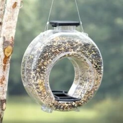 Best reviews of 😉 The Lakeside Collection Lakeside Large Clear Plastic Round Hopper-Style Bird Feeder for Hanging 🛒