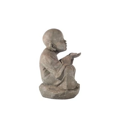 Flash Sale ✨ 19" Indoor/Outdoor Resin Wishing Buddha Garden Statue Brown - Alfresco Home LLC 🛒 6 Flash Sale ✨ 19" Indoor/Outdoor Resin Wishing Buddha Garden Statue Brown - Alfresco Home LLC 🛒 - Image 5