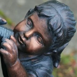 Outlet ⌛ Northlight 29" Children at the Water Pump Well Outdoor Patio Garden Fountain - Black/Bronze 🔥 -Garden Decor Shop unnamed file 12031