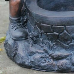 Outlet ⌛ Northlight 29" Children at the Water Pump Well Outdoor Patio Garden Fountain - Black/Bronze 🔥 -Garden Decor Shop unnamed file 12032