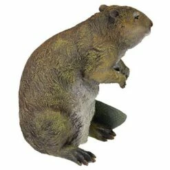 New ❤️ Design Toscano Standing Beaver Statue - Multicolored 😍 -Garden Decor Shop unnamed file 1204