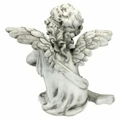 New 🔔 Design Toscano Peaceful Presence Angel Sitter Garden Statue - Off-White ⭐ -Garden Decor Shop unnamed file 12084