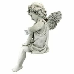 New 🔔 Design Toscano Peaceful Presence Angel Sitter Garden Statue - Off-White ⭐ -Garden Decor Shop unnamed file 12085