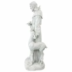 Deals 🎁 Design Toscano Saint Francis Of Assisi, Patron Saint Of Animals Garden Statue - Off-White ✔️ -Garden Decor Shop unnamed file 12090