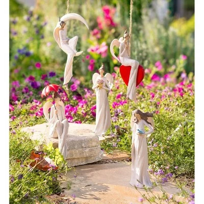 Hot Sale β¨ Wind & Weather Seated Angel with Red Umbrella Indoor/Outdoor Statue π€© 4 Hot Sale β¨ Wind & Weather Seated Angel with Red Umbrella Indoor/Outdoor Statue π€© - Image 2