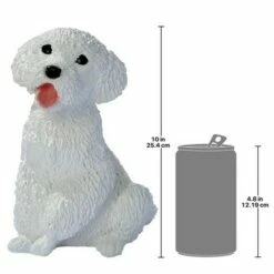 Cheap 🥰 Design Toscano White Poodle Puppy 🐶 Dog Statue 🔥