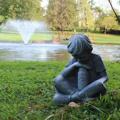 Discount 🔥 Emsco 21" Resin Natural Boy Statuary - Granite 🛒 4 Discount 🔥 Emsco 21" Resin Natural Boy Statuary - Granite 🛒 - Image 2