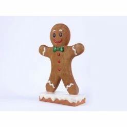 Best Pirce 😉 HI-LINE GIFT LTD 27" Polyresin Gingerbread Boy 🎄 Christmas Statue Brown - Hi-Line Gift 🧨