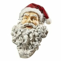 New ⭐ Design Toscano Ho-Ho-Hold It Santa Mantel Stocking Holder Statue, multi-colored ⭐ -Garden Decor Shop unnamed file 12192