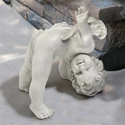 Promo π Design Toscano Turvey, The Tumbling Cherub Statue - Off-White π₯ 3 Promo π Design Toscano Turvey, The Tumbling Cherub Statue - Off-White π₯