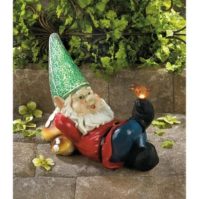 Discount π Zingz & Thingz Zingz & Thingz 10" Lazy Gnome Solar Statue βοΈ 4 Discount π Zingz & Thingz Zingz & Thingz 10" Lazy Gnome Solar Statue βοΈ - Image 2