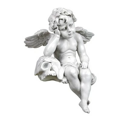 Outlet ✨ Design Toscano Mourning Mortality Sitting Cherub Sculpture - Off-White ⭐ 5 Outlet ✨ Design Toscano Mourning Mortality Sitting Cherub Sculpture - Off-White ⭐ - Image 3