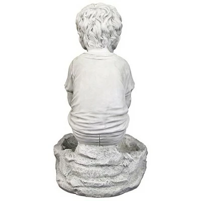 Brand new π Design Toscano Tommy At The Turtle Pond Little Boy Statue - Gray π 5 Brand new π Design Toscano Tommy At The Turtle Pond Little Boy Statue - Gray π - Image 4