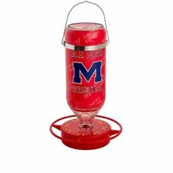 Coupon 🎉 Hummer's Galore Hanging Glass Hummingbird Feeder, NCAA Bird Feeder for Outdoors, Backyard, & Garden, 32 Oz 😀 -Garden Decor Shop unnamed file 12309