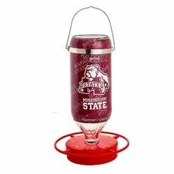 Coupon 🎉 Hummer's Galore Hanging Glass Hummingbird Feeder, NCAA Bird Feeder for Outdoors, Backyard, & Garden, 32 Oz 😀 -Garden Decor Shop unnamed file 12310