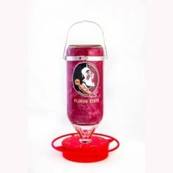 Coupon 🎉 Hummer's Galore Hanging Glass Hummingbird Feeder, NCAA Bird Feeder for Outdoors, Backyard, & Garden, 32 Oz 😀 -Garden Decor Shop unnamed file 12314