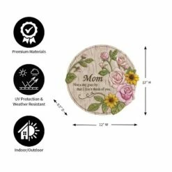Brand new 💯 Evergreen Not a Day Goes By Mother Memorial Garden Stone 🧨 -Garden Decor Shop unnamed file 12416