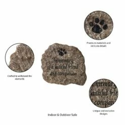 Discount 🎁 Evergreen Stepping Stone, in Memory of a Faithful Friend and Companion 😍 -Garden Decor Shop unnamed file 12489
