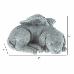 Best Pirce ⭐ Nature Spring Sleeping Angel Pet Memorial Statue - 🐶 Dog Remembrance Grave Marker Stone Figurine - 9" x 7" x 5" 🛒 -Garden Decor Shop unnamed file 12515