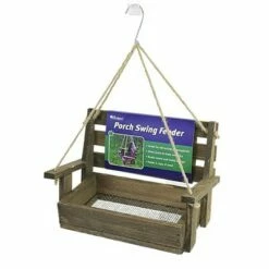 Cheap 😍 Gold Crest Distribution Home & Garden 6.0" Brown Porch Swing Feeder Hanging Bird Yard Decor Gold Crest Distributing - Bird Feeders 🎁
