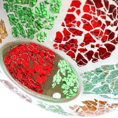 Buy π Sunnydaze Decor Sunnydaze Outdoor Garden Patio Round Glass with π Summery Mosaic Design Hanging Fly-Through Bird Feeder - 6" - Red, Orange, Green, and Light Blue π 3 Buy π Sunnydaze Decor Sunnydaze Outdoor Garden Patio Round Glass with π Summery Mosaic Design Hanging Fly-Through Bird Feeder - 6" - Red, Orange, Green, and Light Blue π - Image 2