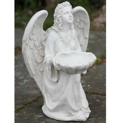 Best Pirce π Northlight 19.75" Angel with Shell Religious Outdoor Patio Garden Statue Bird Feeder - White π 3 Best Pirce π Northlight 19.75" Angel with Shell Religious Outdoor Patio Garden Statue Bird Feeder - White π