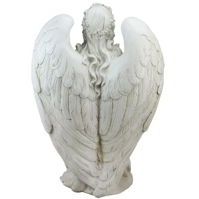 Best Pirce π Northlight 19.75" Angel with Shell Religious Outdoor Patio Garden Statue Bird Feeder - White π 4 Best Pirce π Northlight 19.75" Angel with Shell Religious Outdoor Patio Garden Statue Bird Feeder - White π - Image 2