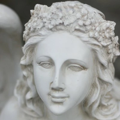 Best Pirce π Northlight 19.75" Angel with Shell Religious Outdoor Patio Garden Statue Bird Feeder - White π 5 Best Pirce π Northlight 19.75" Angel with Shell Religious Outdoor Patio Garden Statue Bird Feeder - White π - Image 3