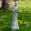 Best Sale 👏 Northlight 23.5" Speckled Ivory St. Francis of Assisi Religious Bird Feeder Outdoor Garden Statue 🤩