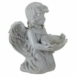Coupon 🧨 Northlight 9" Kneeling Angel with Flower Bird Feeder Outdoor Garden Statue 😀 -Garden Decor Shop unnamed file 12582