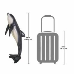 New 🔥 Design Toscano Large Leaping Sea Dolphin Statue ⌛